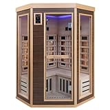 Dewello® Infrarotsauna Infrarotkabine Montreal 120x120 1-2 Person inkl....