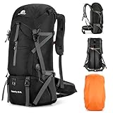 OSWIN 70 l Wanderrucksack – wasserdichte Campingtasche mit Regenschutz,...