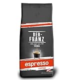 Der-Franz Espresso Kaffee, Intensität 5/5, Arabica und Robusta, ganze...