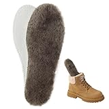 ISQFIQ Echte Lammwolle Einlegesohlen für Damen Herren Winter Extrem Warme...