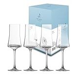 ZWIESE GLAS Grappaglas Echo (4-er Set), moderne Schnapsgläser mit Stiel...