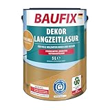 BAUFIX Dekor Langzeitlasur eiche hell, seidenglänzend, 5 Liter, Holzlasur,...