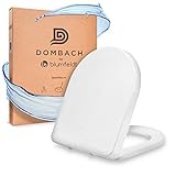 Dombach® Premium Toilettendeckel mit Absenkautomatik Abnehmbar (Weiß) WC...