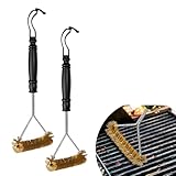2 Stück Grillbürste Messing, Grill Reinigungsbürste Messingbürste...