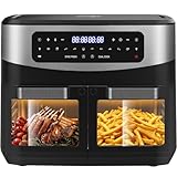 Iceagle Heißluftfritteuse Doppelkammer Airfryer 12L - Heissluftfriteuse...