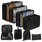 Koffer Organizer, 8 Teilig Packing Cubes, Packwürfel, Koffer Organizer...