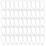 50pcs Robuste Tränenförme Ohrdrahtanschlüsse Accessoire Teardrop...