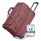 REDOLZ 2-Rollen MEDIUM Trolley-Reisetasche | Volumen mit Dehnfalte...