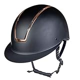 HKM Lady Shield Reithelme 9178 Schwarz/Rosegold L=58-60cm