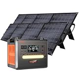 SOLARPLAY Tragbare Powerstation 2304Wh/2500W Solargenerator mit 2* 200w...