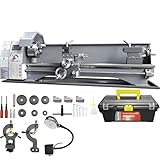VEVOR Metalldrehmaschine 211x750mm Drehbank Metall 50-2500U/min...