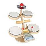 Xuodawer 11 in 1 Kinder-Schlagzeug-Set, Musikinstrumente, Musikspielzeug,...