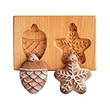 Für Holzkekse - Keksform | Realistische 3D-Stempel aus Holz | Realistische...