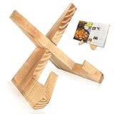 Tenbrachian Kochbuchhalter Holz, Kochbuchständer Holzständer,...