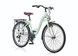 26' Zoll Alu City Bike Mädchen Fahrrad Aluminium Shimano 21 Gang RH 44cm