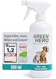 Floh- und Zeckenschutz 500 ml das Zeckenspray und Flohmittel für Hunde und...
