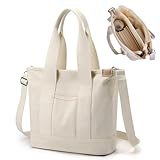 Aucuu Handtasche Canvas, Canvas Tasche Damen Umhängetasche Damen, Canvas...