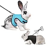 Weiches Kaninchen Geschirr mit Leine 2 Stück Mesh Kaninchen Geschirr...