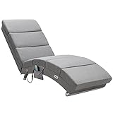 Casaria Relaxliege XXL Massage Heizfunktion 186x89x55cm Ergonomisch Stoff...