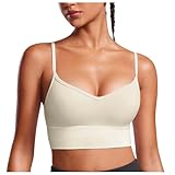 Generisch Sport BH Damen V Ausschnitt Gepolstert Ohne Bügel Yoga Bra...