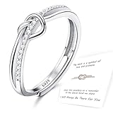 Adramata 925 Sterling Silber Ringe für Frauen, Ring Silber Damen mit...