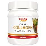 MEGAMAX Nutrition Clear Glow Kollagen, Lime-Minze Geschmack, schmeckt...