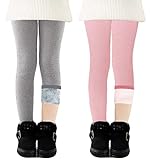 CheChury Thermoleggings Kinder Fleece Leggins Kinder Winterleggings Thermo...