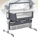 UKDUANWEI Elektrisches Babybett,multifunktionales Co-Sleeping...