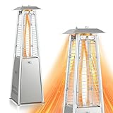 GLOBALWAY Patio Outdoor Heaters, 9500 BUT Pyramid Propan Patio Heater, 88.9...