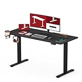 SANODESK Höhenverstellbarer Schreibtisch 110 x 60 cm mit KOMPLETTE...