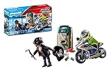 PLAYMOBIL City Action 70572 Polizei-Motorrad: Verfolgung des Geldräubers,...