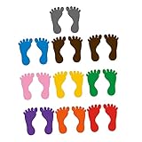 KOCKSHION 10 Paar Kleine Kinder Fußabdruck Aufkleber Aus Langlebigem Pvc...
