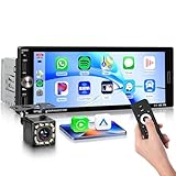 Rimoody Autoradio 1 Din mit Wireless Carplay Android Auto, 6.9 Zoll 1 Din...