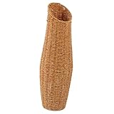 Sosoport Dekorative Bodenvase Rattan Look Einfache Blumenvasen für...