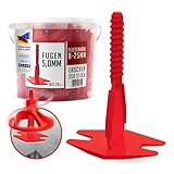 Nivilli SPINNY - 250 Stück Zuglaschen/Gewindelaschen - Fugenbreite 5mm -...
