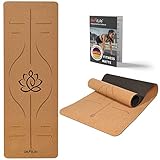 DH FitLife Yogamatte aus Kork & TPE, Gymnastikmatte 183 x 61 x 0,6 cm,...