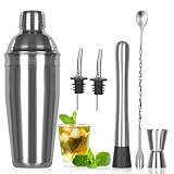 Cocktail Shaker Set,6 Stück Edelstahl Cocktails Mix Sets,750 ML...