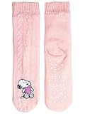 The Peanuts Snoopy Hüttensocken - Strick Haussocken für Damen...