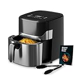 Noaton Heißluftfritteuse 6,2 L, Air Fryer mit Digitalem Touchscreen, 8...