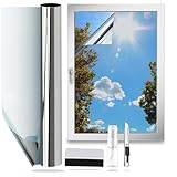Gutsurge Spiegelfolie Fenster Sichtschutz 44.5x200cm UV Folie Fenster...