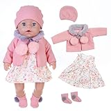 Puppenkleidung für 36-43 cm Baby Puppen mit Hut Mantel und Socken (Keine...