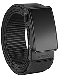JUKMO Automatik Gürtel Herren, Nylon 3,8cm Ratsche Gürtel (Schwarz,...