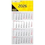Idena 12072-4 Monatskalender 2026 in der Größe 30 x 60 cm, Wandkalender...