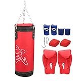 XIASABA Kinder-Hängesandsäcke für Sanda-Boxtraining, 3-lagiges Training,...
