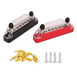 Zohisin 2 PCs 6 Post -Leistungsverteilungsblock 12 bis 48 V 150 Amp 2 M6...