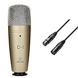 Behringer C-1 Studio Kondensator Mikrofon & Adam Hall Cables K3DMF0150 DMX...
