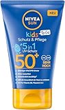 NIVEA SUN Kids Schutz & Pflege To Go LSF 50+ Sonnencreme, hoher...