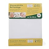 GRÜNSPECHT Wasserdichte Betteinlage 70x100cm, Matratzenschutz, 100 %...