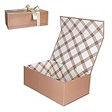 Tekhoho Roségold Geschenkkarton 27x17.5x10 cm, Premium Geschenkkarton mit...