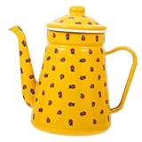 VICASKY Vintage Emaillierter Wasserkocher mit Dünnem Ausguss und...